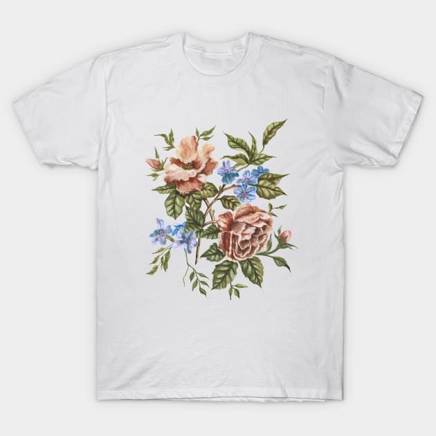 Rustic Wildflowers Bouquet T-Shirt by ShealeenLouise